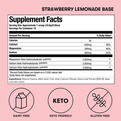 Base Ketones - Exogenous Ketones Drink Mix with goBHB®